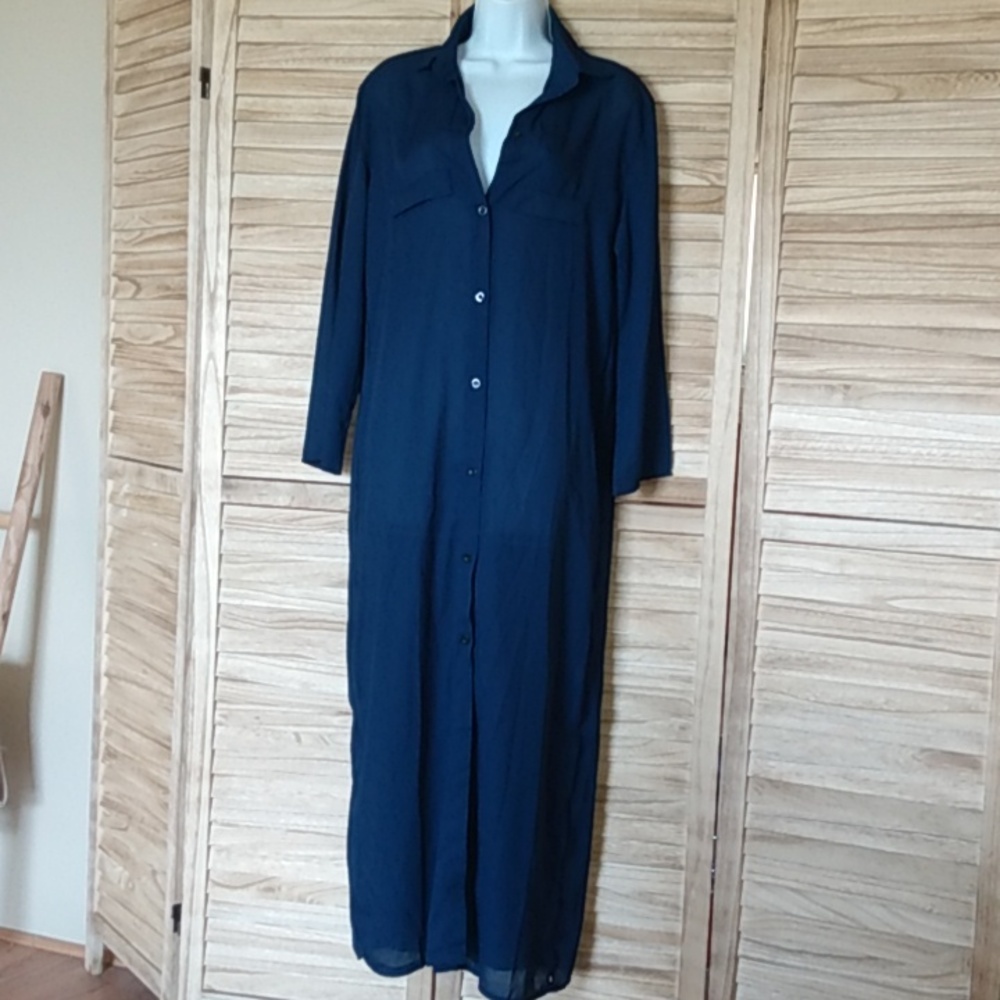 Sheer  Sein Blue Maxi Dress size 8